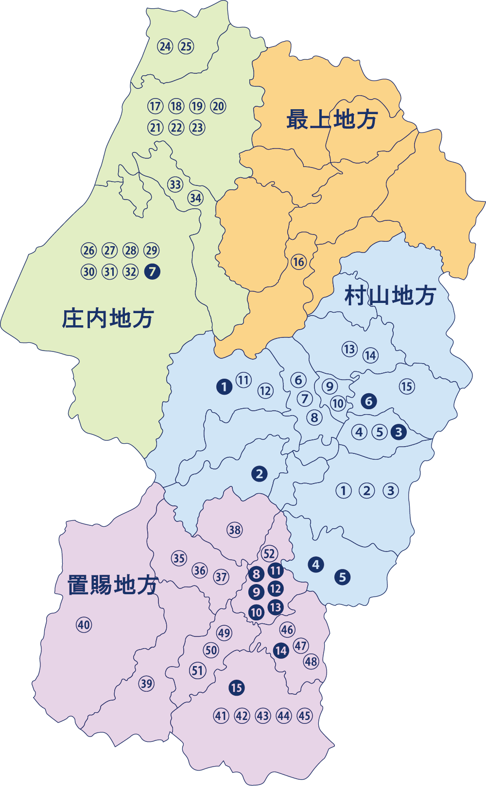 酒蔵・ワイナリーマップ